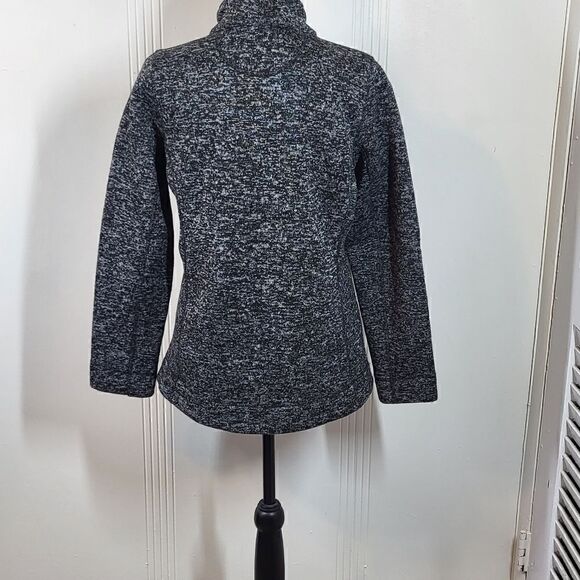 Calvin Klein Women's Gray & Black Cardigan Sweater - Picture 2 of 15